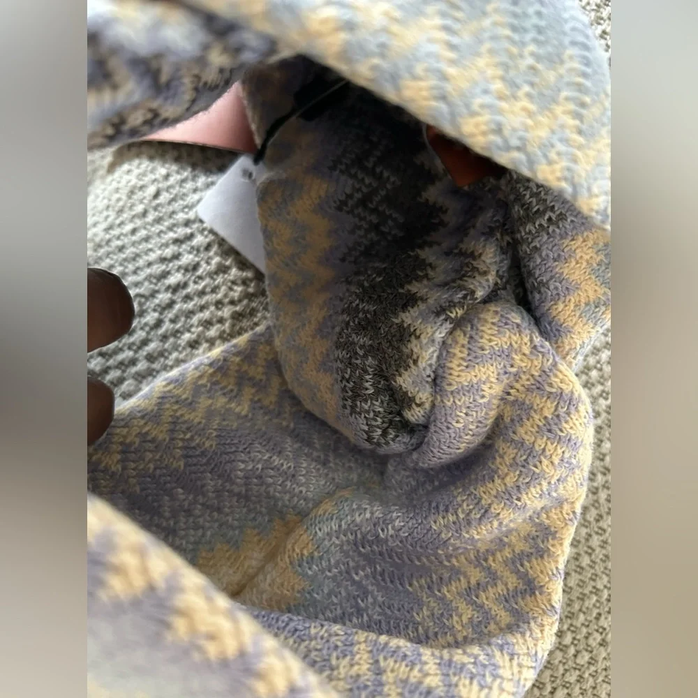 Missoni Zigzag Knit Head Scarf - Blue Multicolor - NWT - Picture 8 of 10